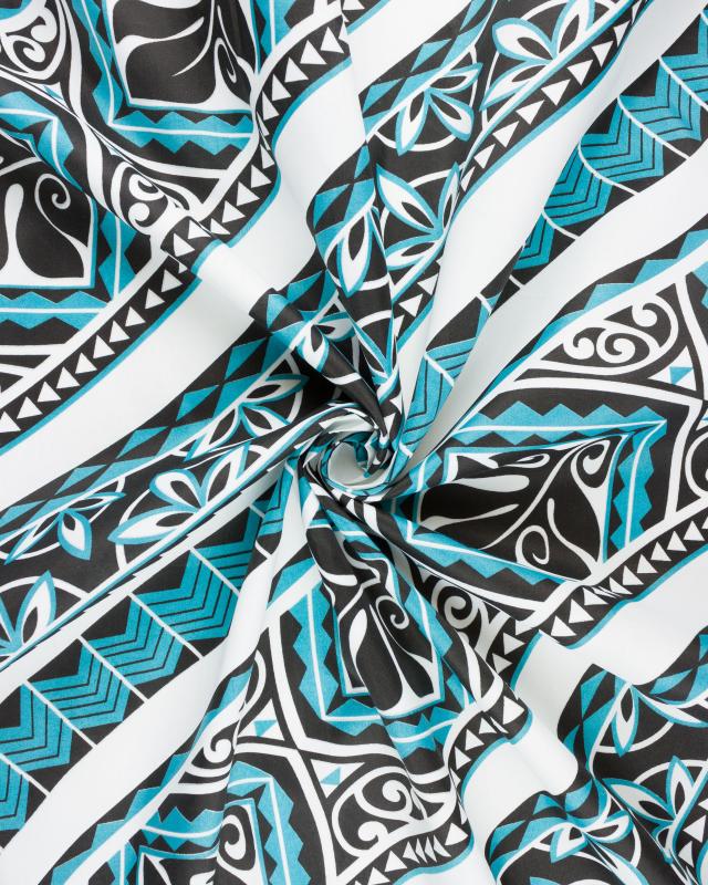 Polynesian fabric PITI Blue - Tissushop
